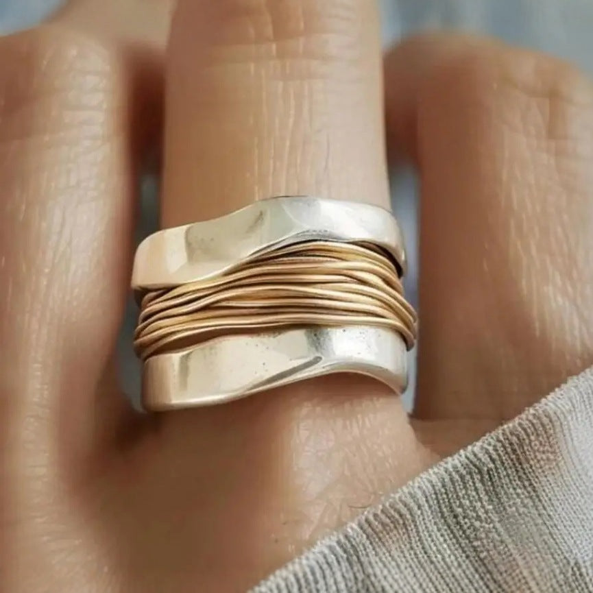 Gold and Silver Ring
